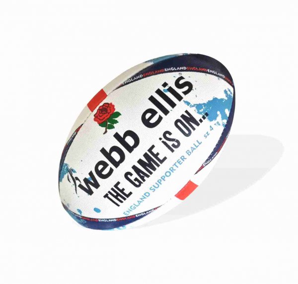 Webb Ellis Maori Extreme Rugby Training Ball Black/Red Size 4 